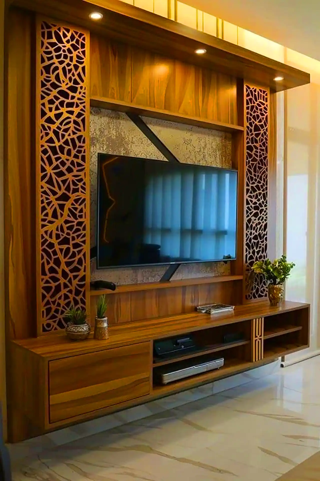 دیزاین دیوار پشت تی وی 