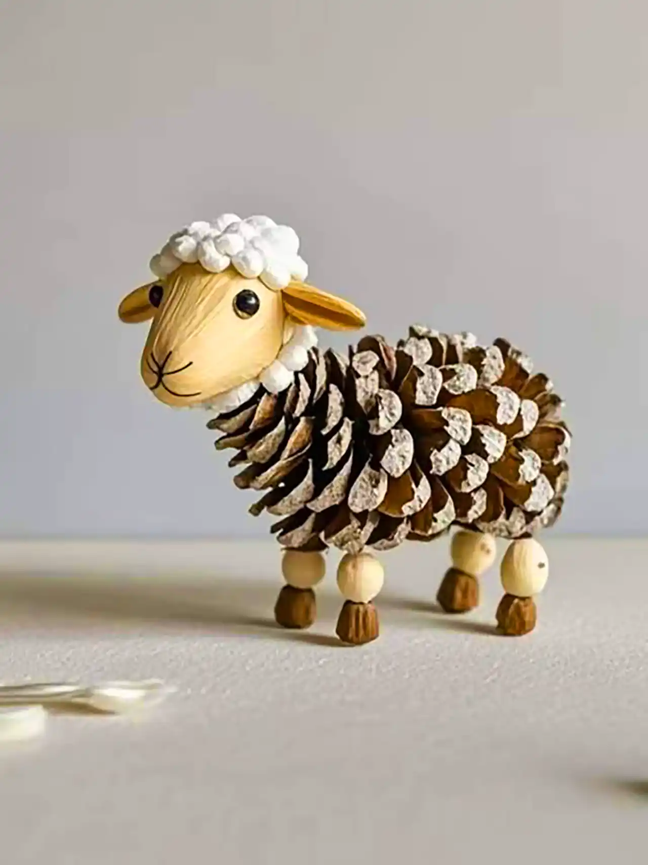 دست سازه با میوه کاج