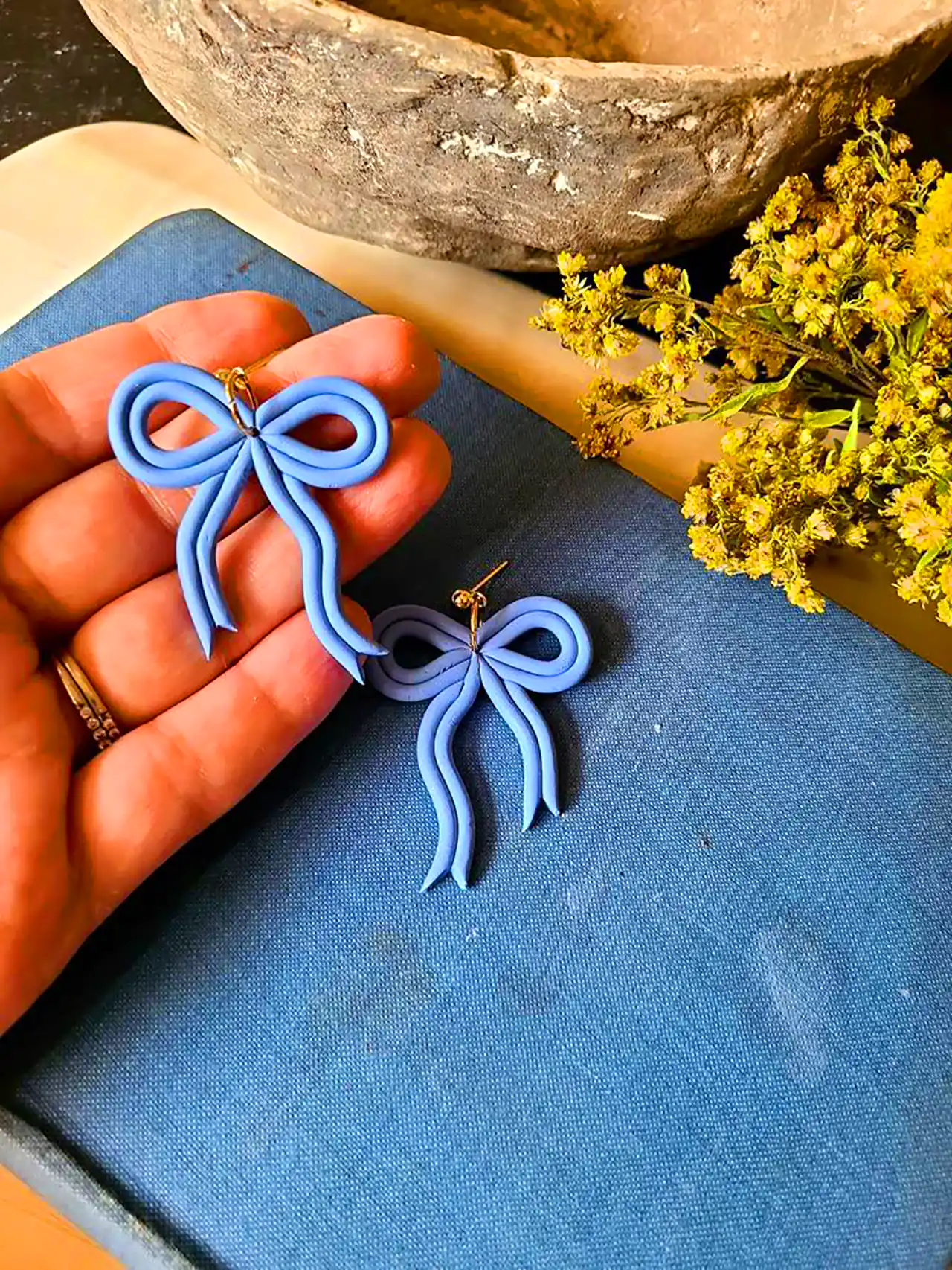 گوشواره پلیمری فانتزی