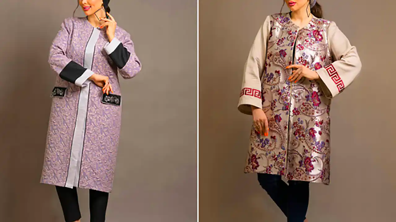 مانتو کرپ رسمی پاییزی