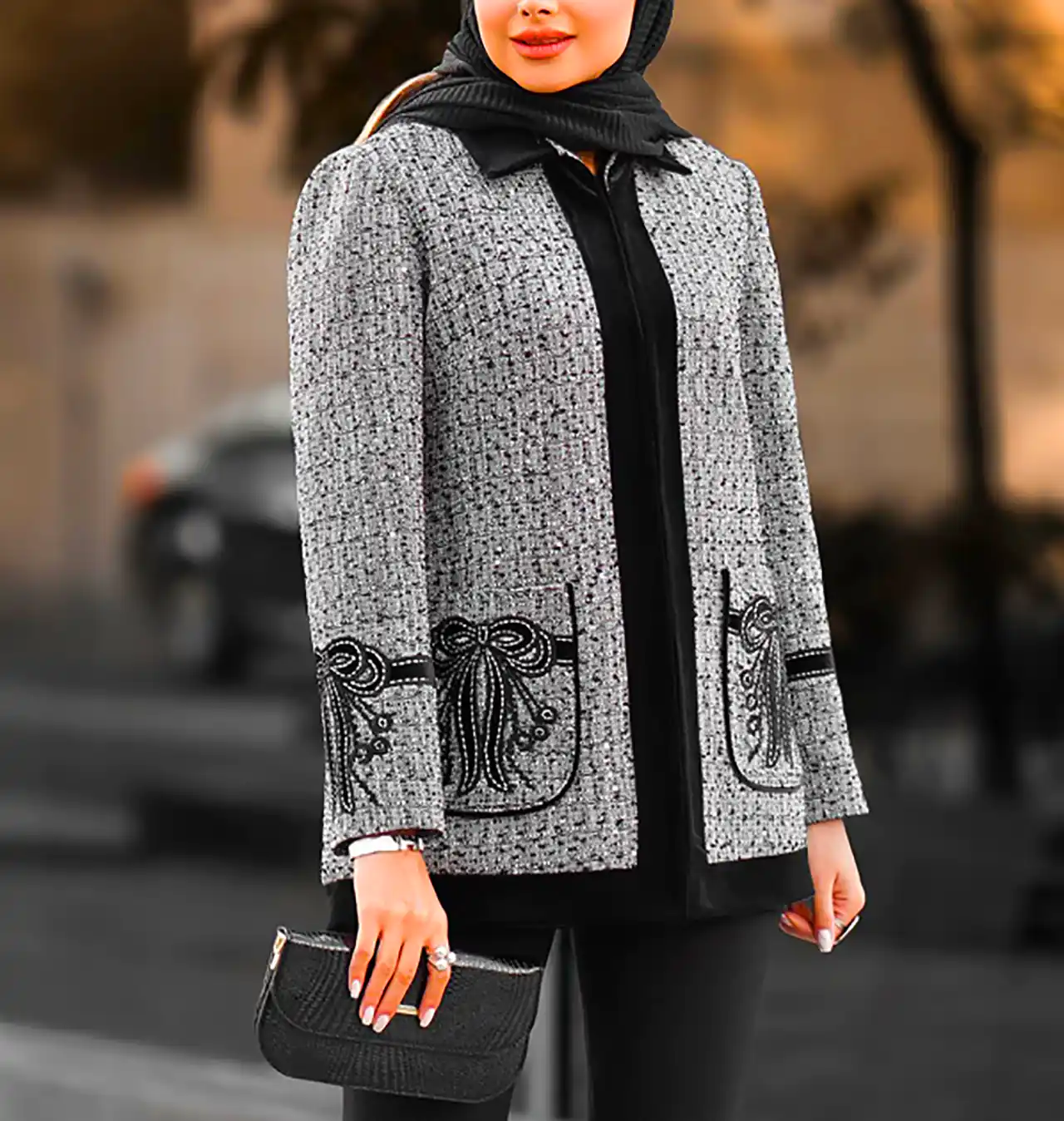 مانتو پاییزی گرم و شیک