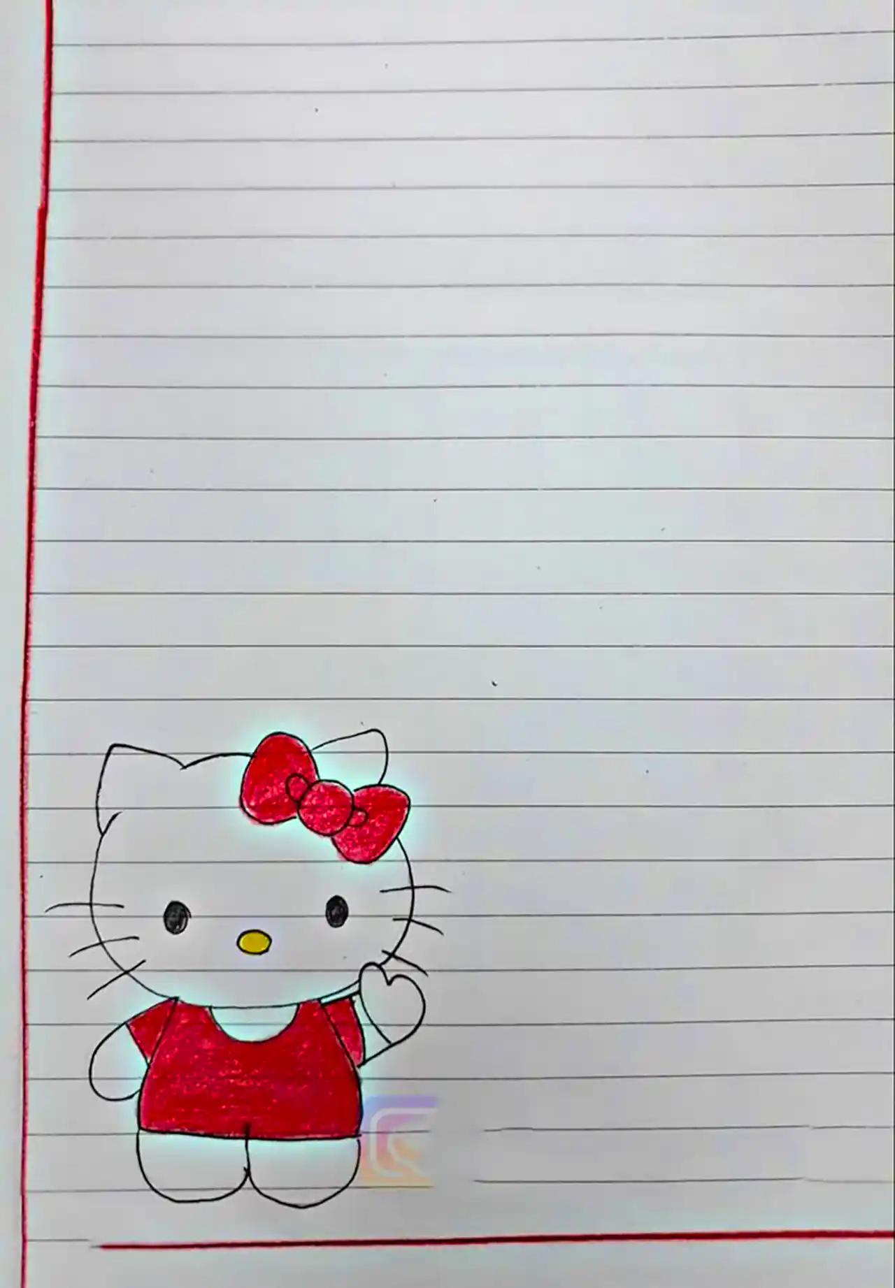 نقاشی ساده برای حاشیه دفتر مشق