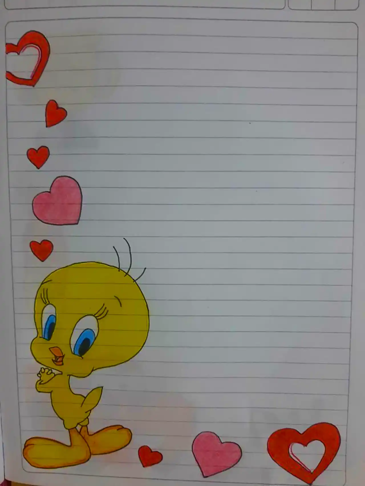 نقاشی ساده برای حاشیه دفتر مشق