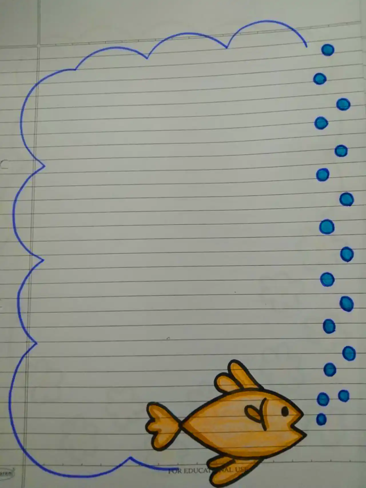 نقاشی ساده برای حاشیه دفتر مشق