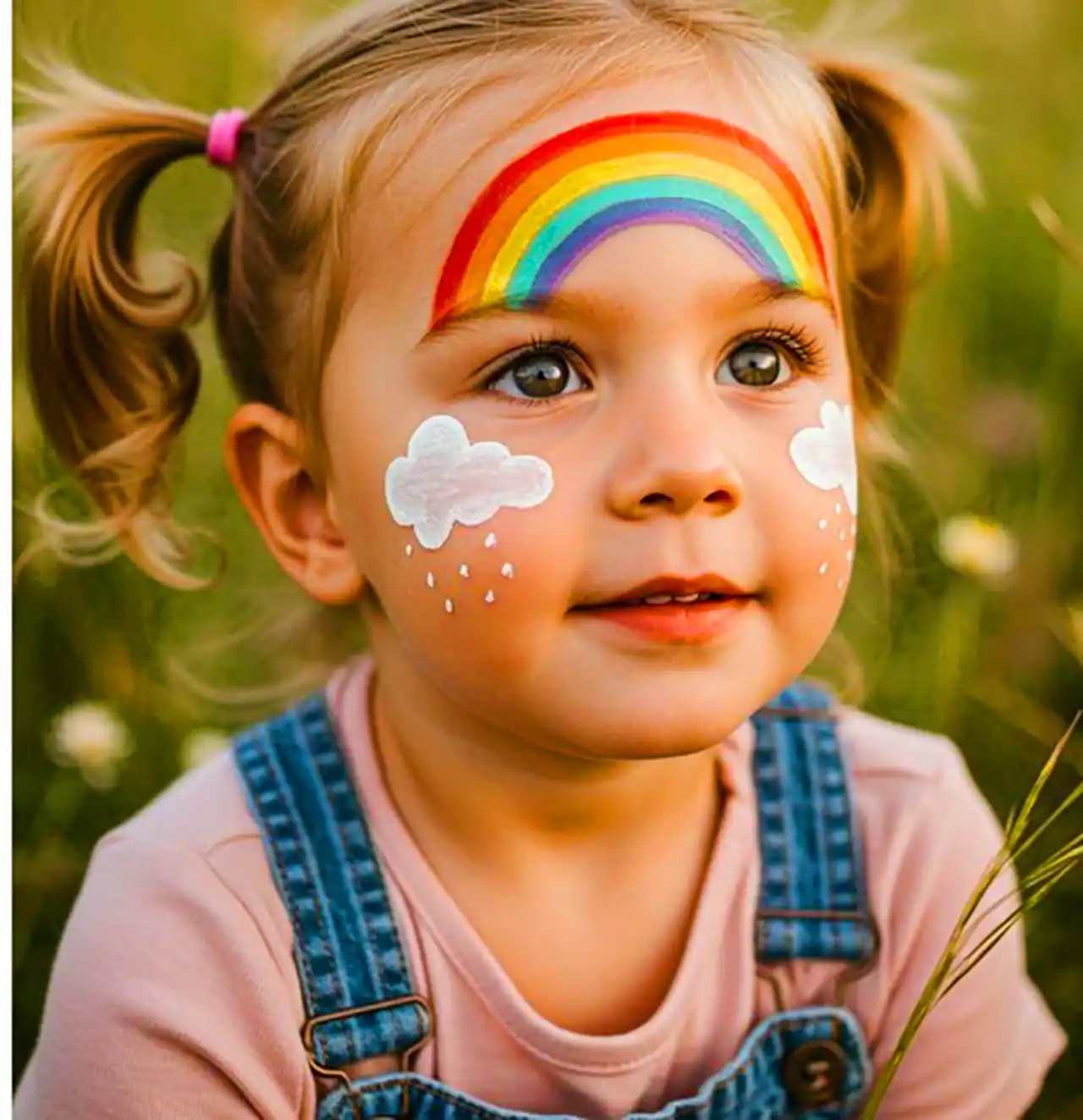 نقاشی گرافیکی روی صورت کودک