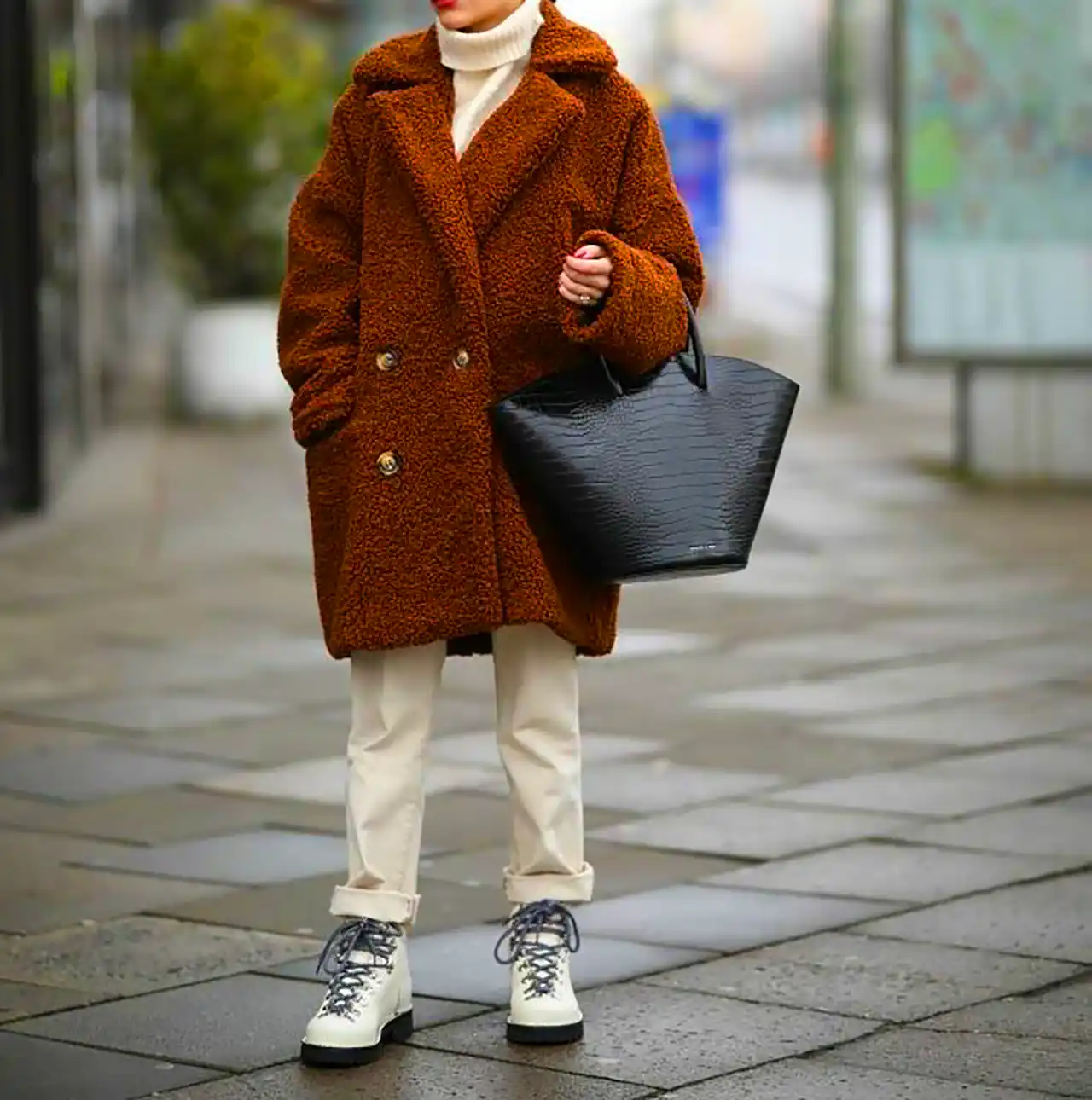 پالتو شتری با پارچه تدی