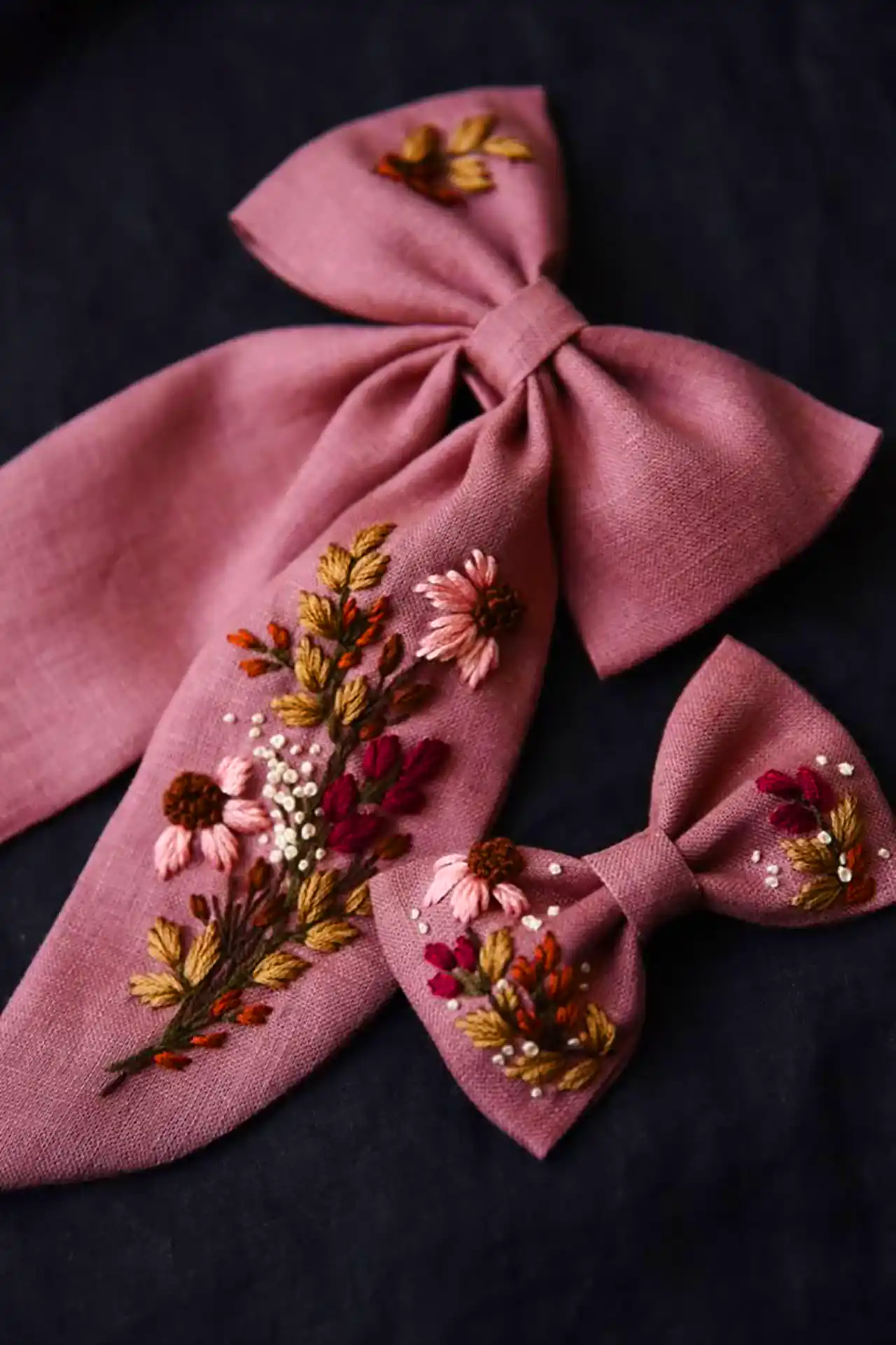 پاپیون پارچه ای برای مو
