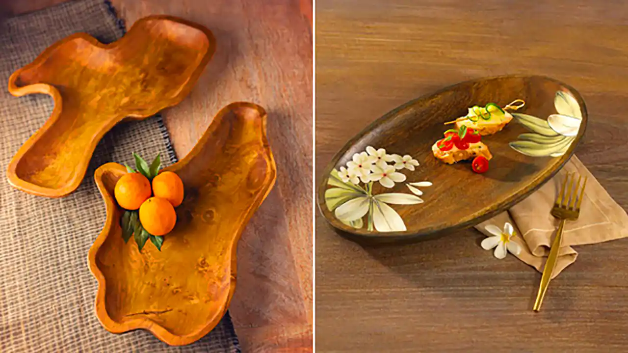 سینی سرو چوبی