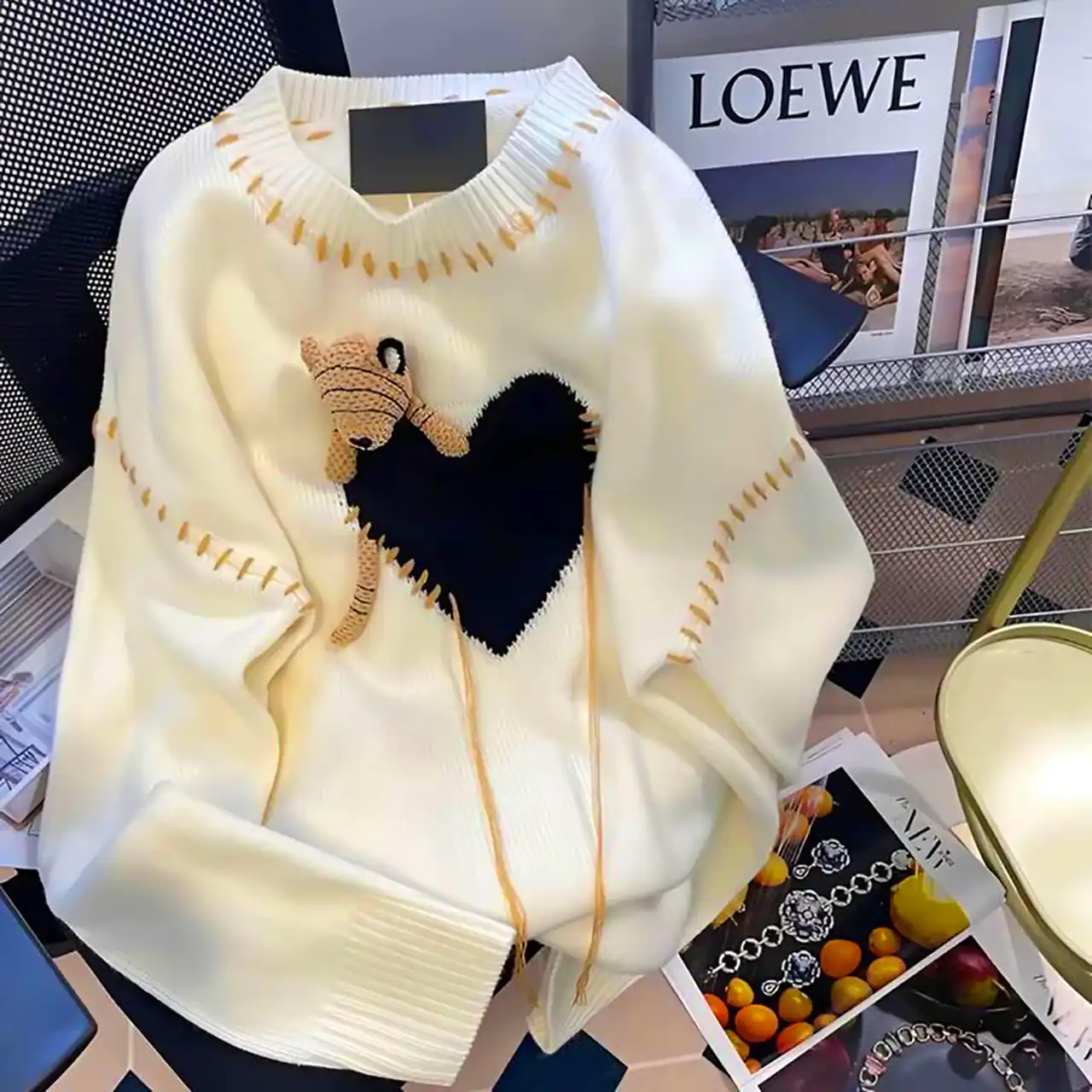ژاکت بافت شیک دخترونه