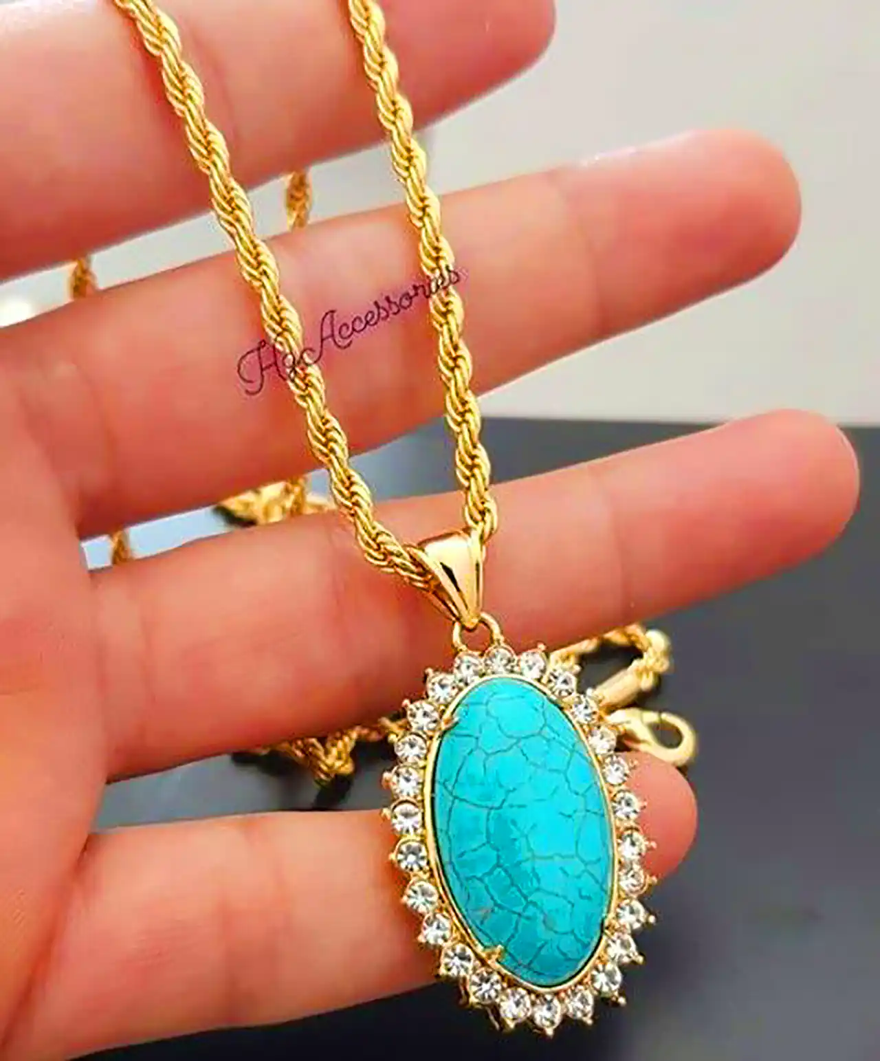 پلاک سنگ فیروزه سنتی