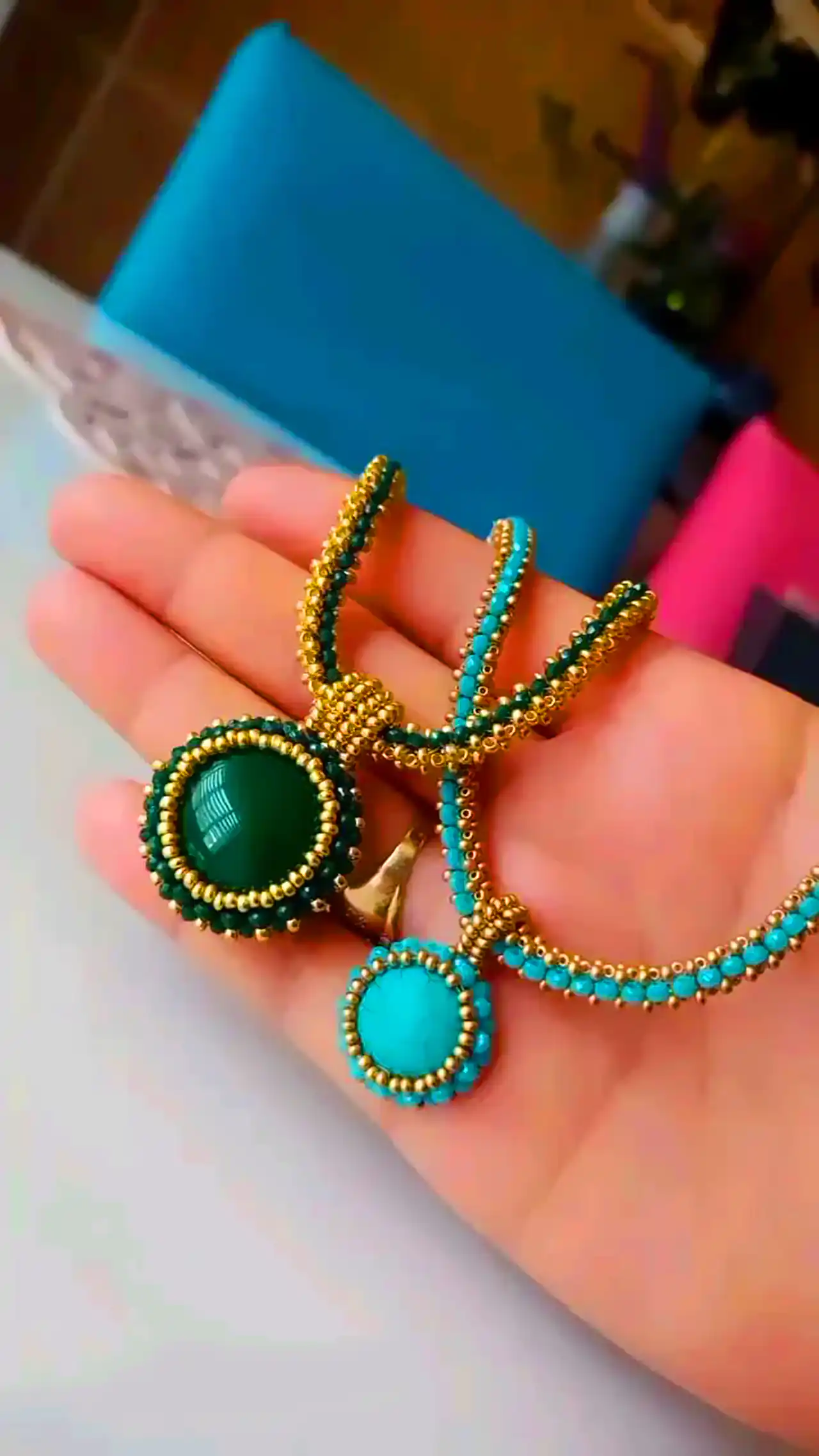 پلاک سنگ فیروزه سنتی