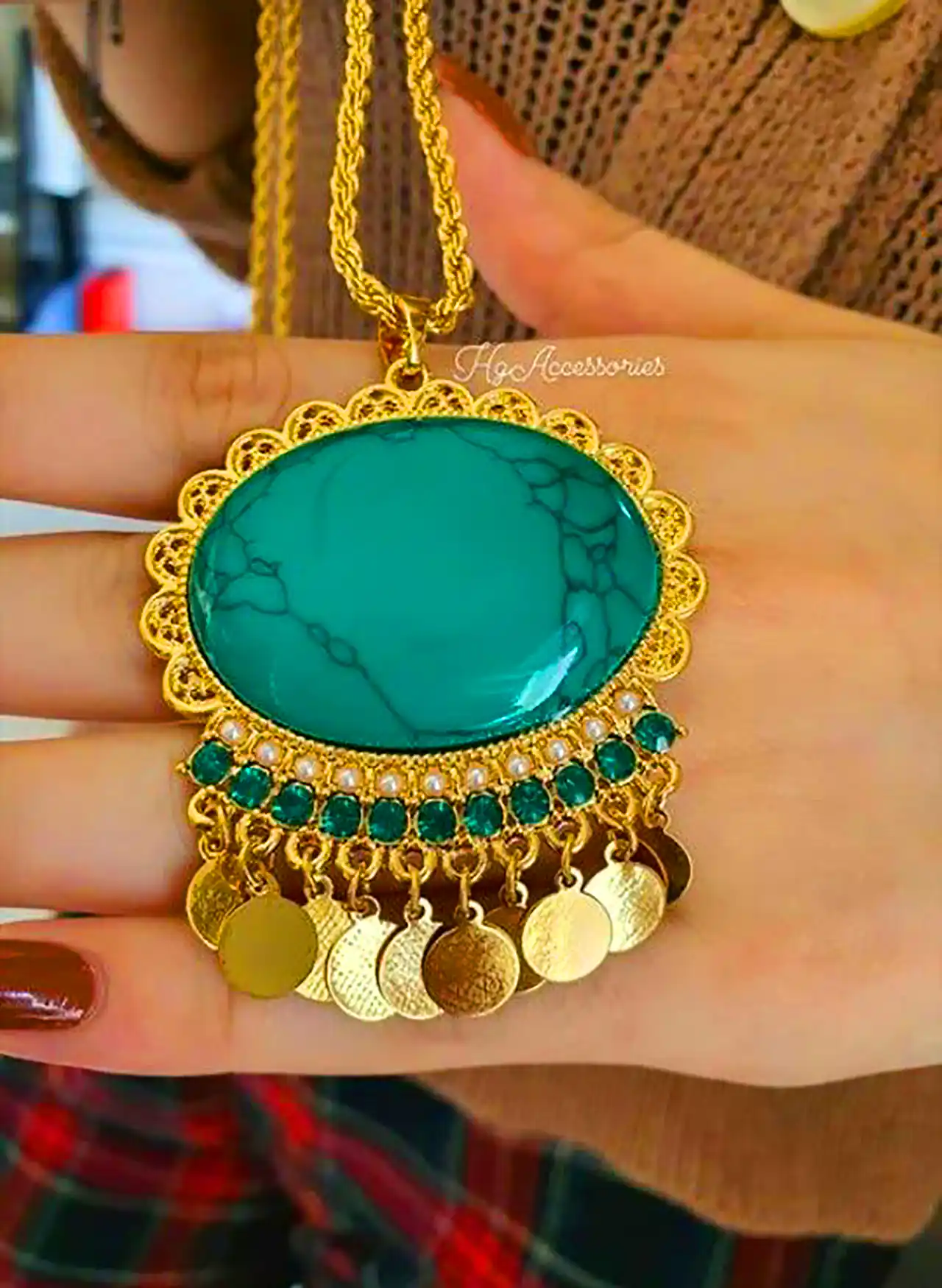 پلاک سنگ فیروزه سنتی