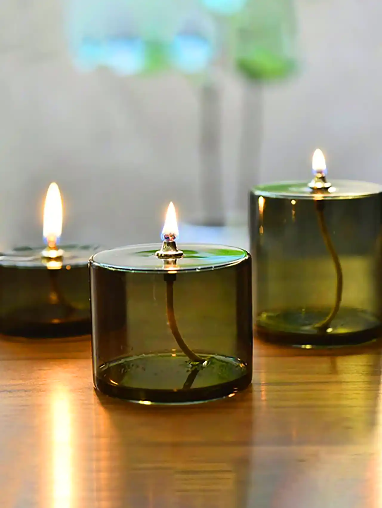 شمع شیشه ای مدرن 