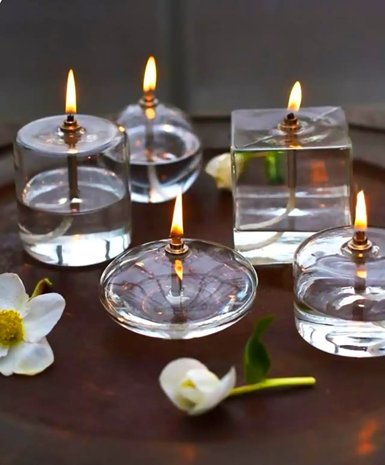 شمع شیشه ای مدرن 