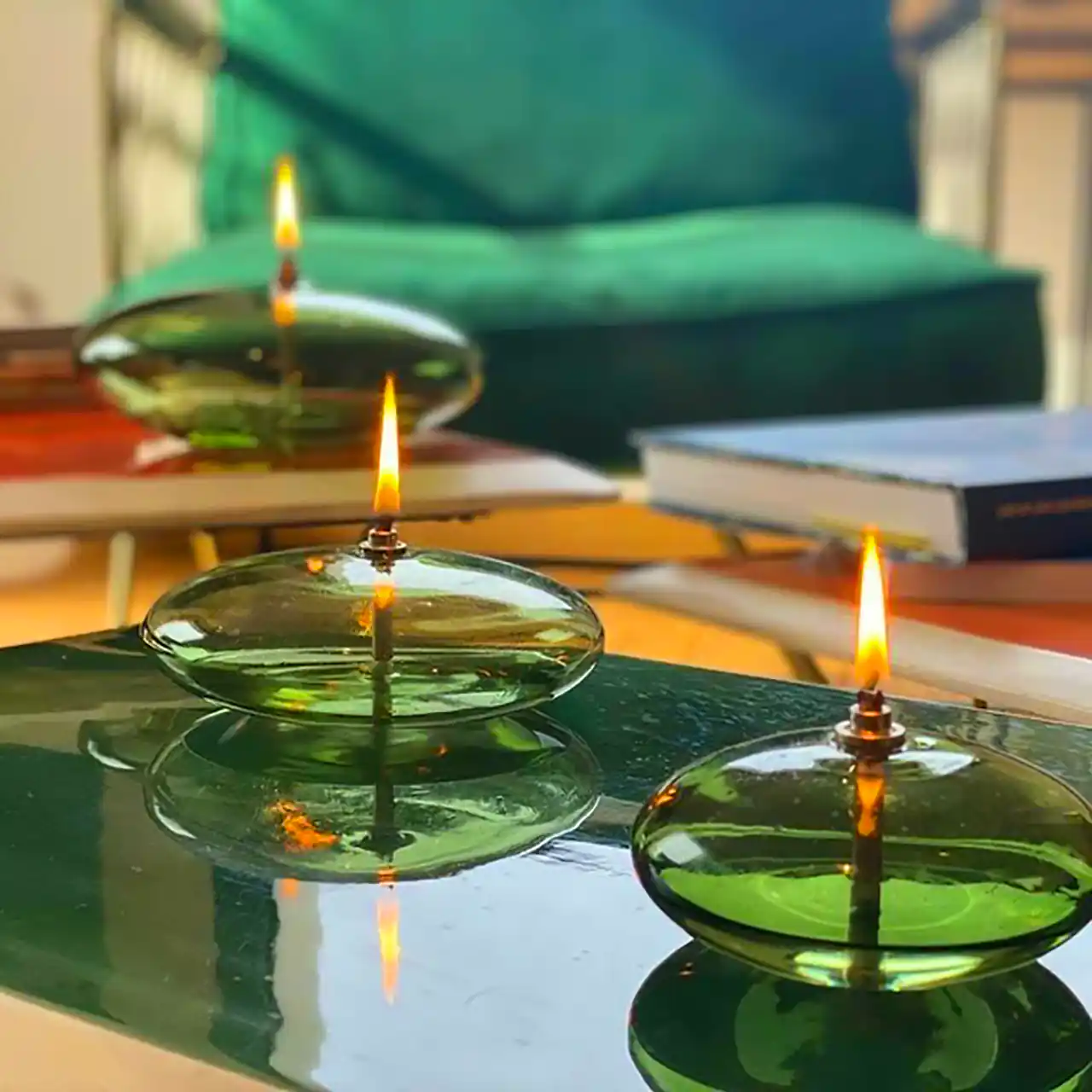 شمع شیشه ای مدرن 