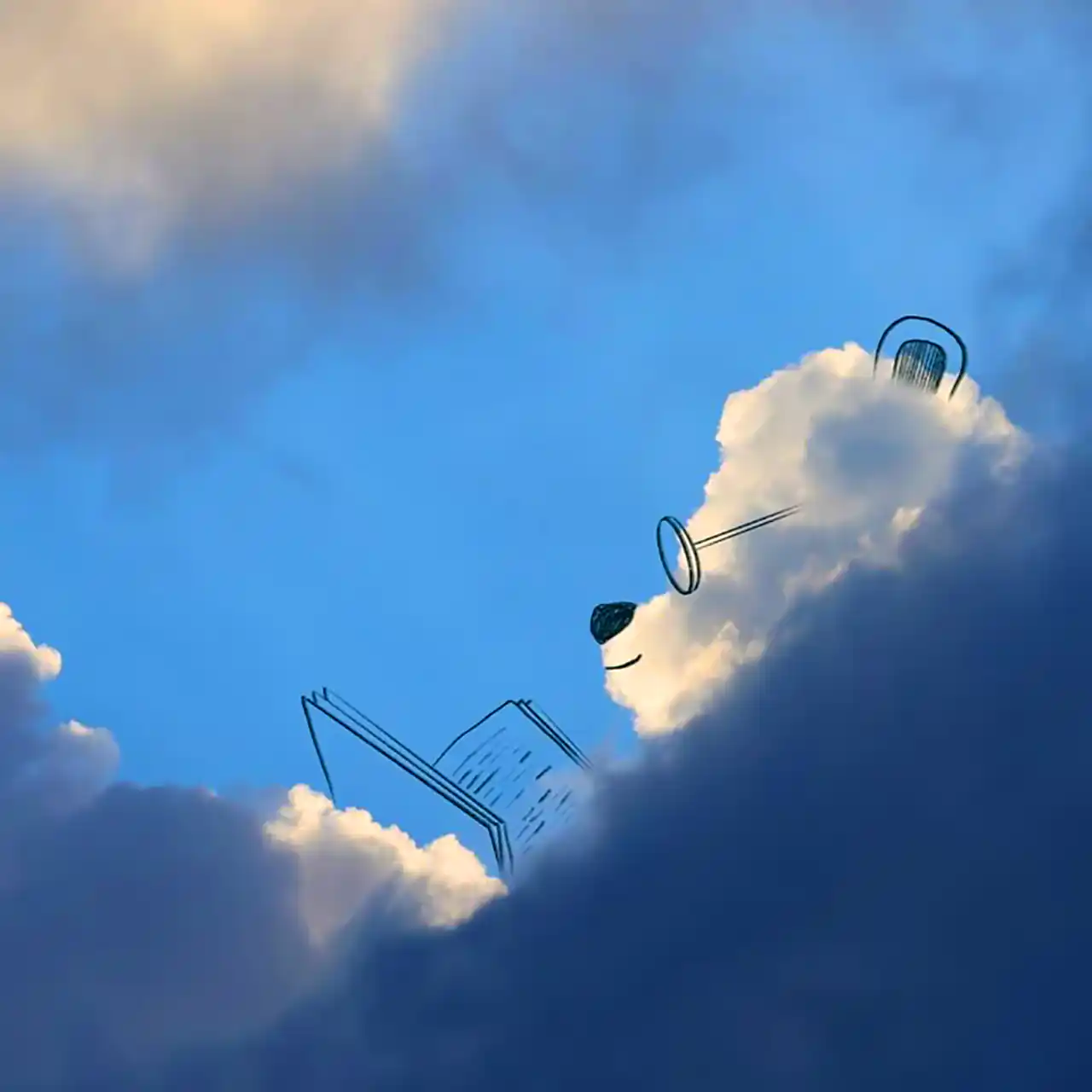 تصویرسازی مینیمال با ابرها