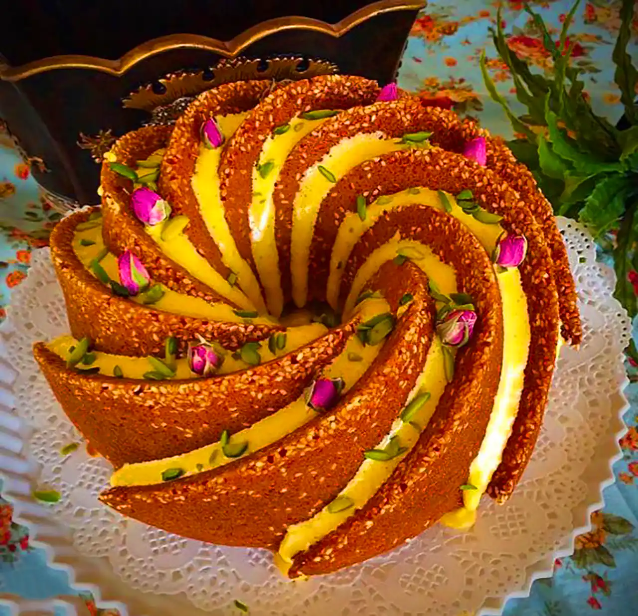 تزئین غذای سنتی ایرانی