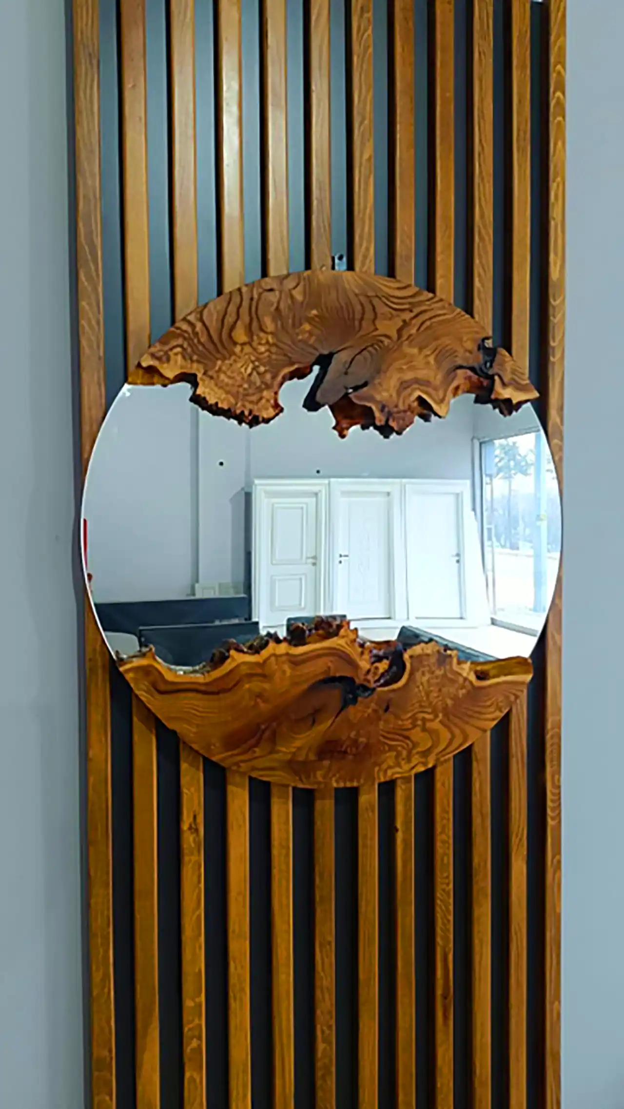 آینه دکوری چوبی