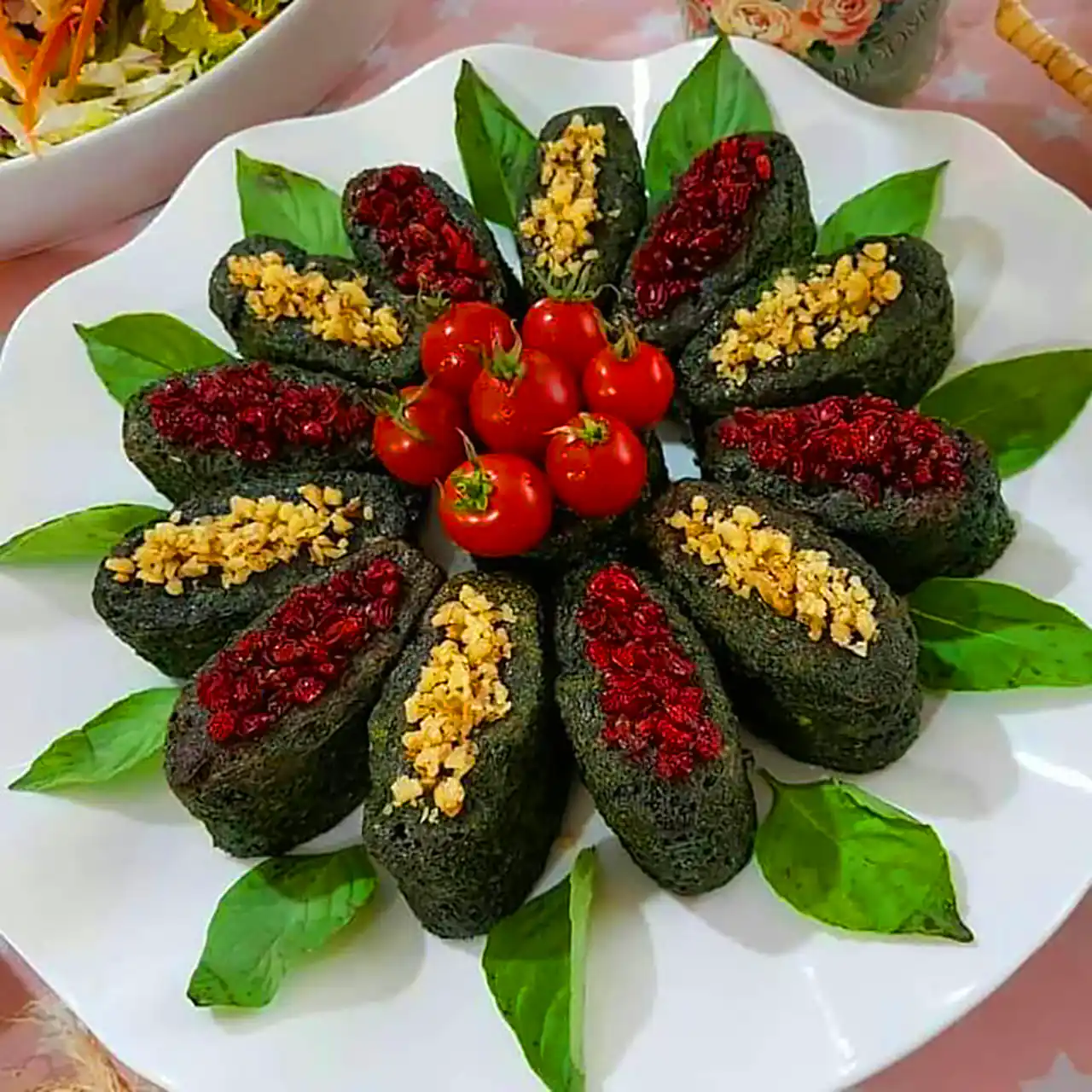 دیزاین کوکو سبزی سنتی ایرانی 