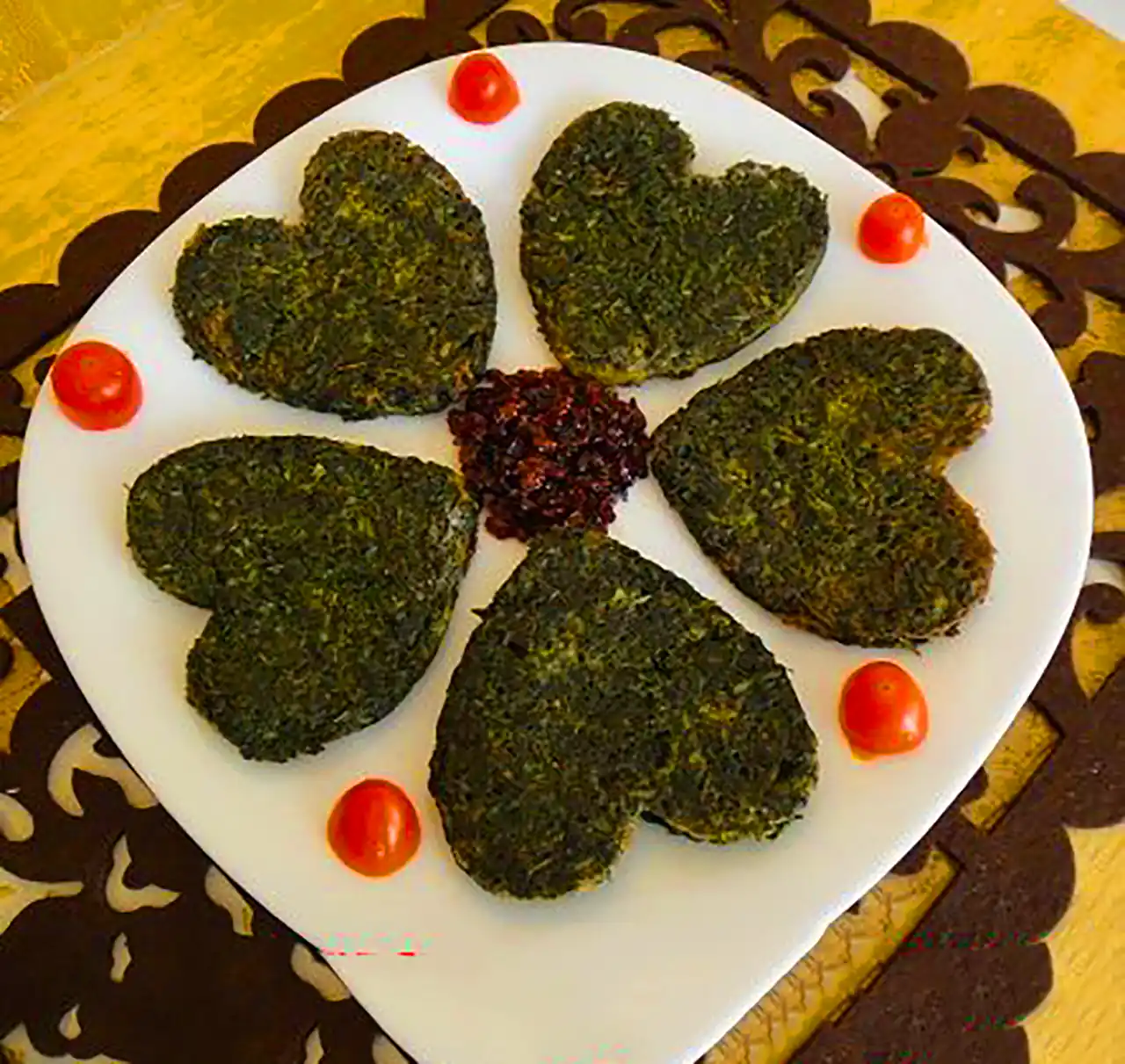 دیزاین کوکو سبزی سنتی ایرانی 