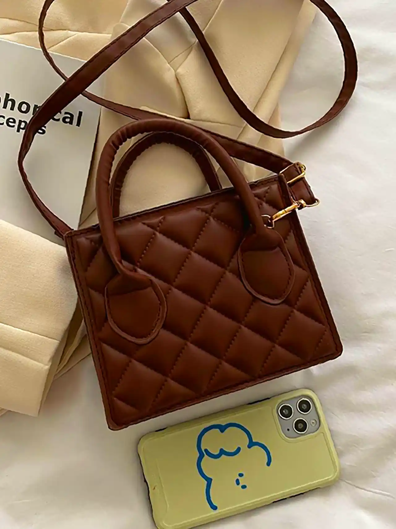 کیف قهوه ای شکلاتی