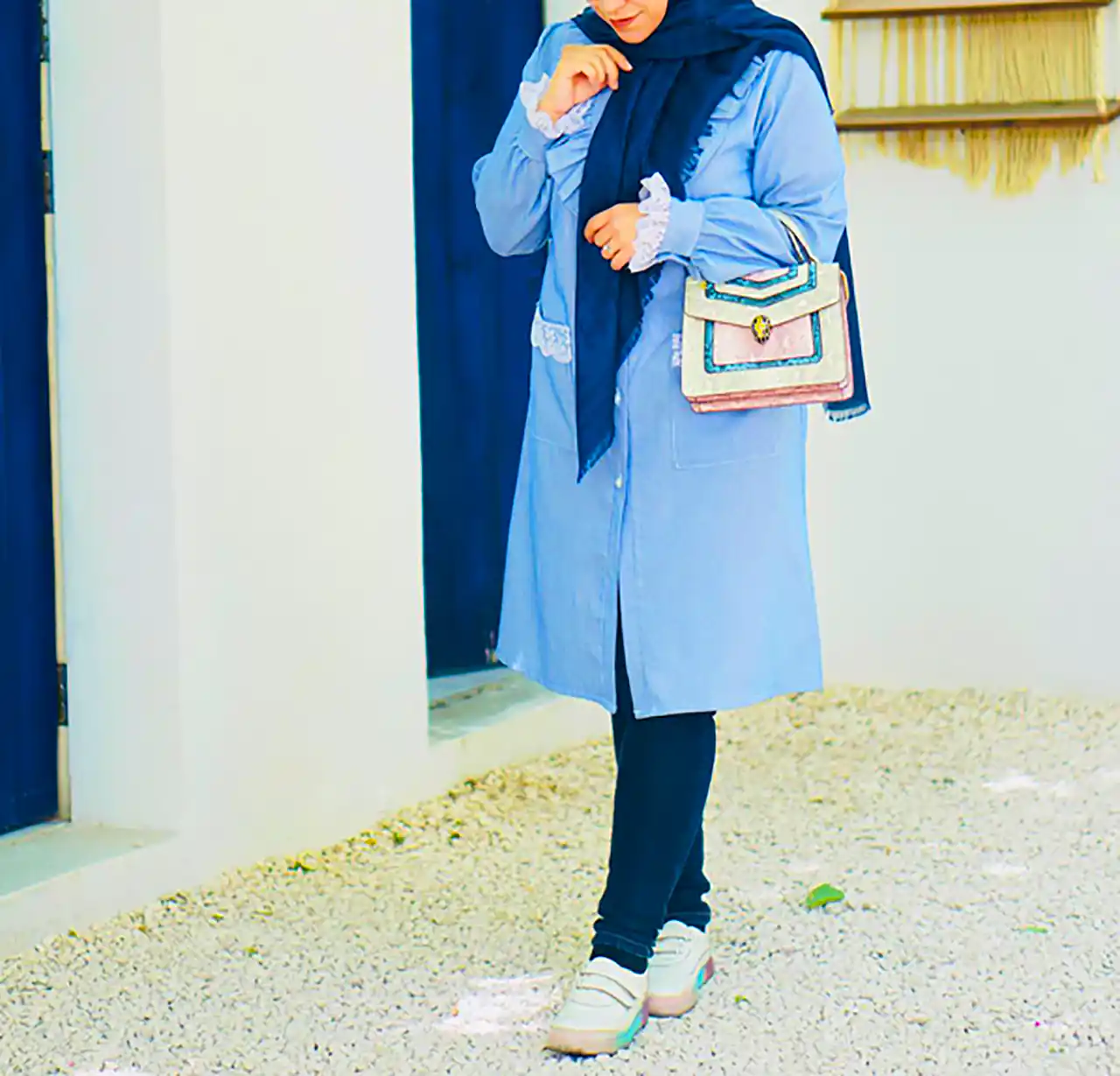 مانتو مزونی طرح کلاسیک زنانه 