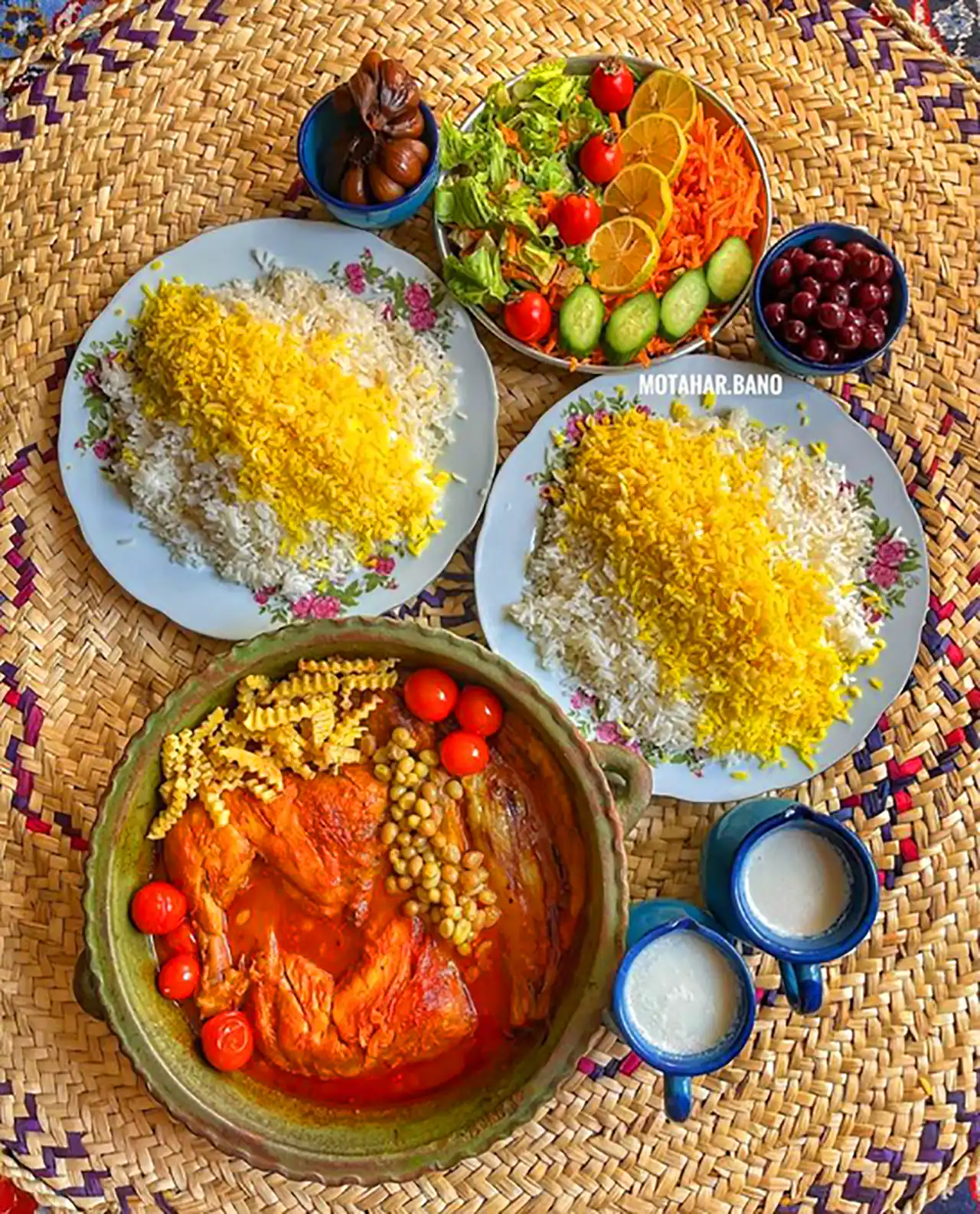 چیدمان غذای باصفای ایرانی 
