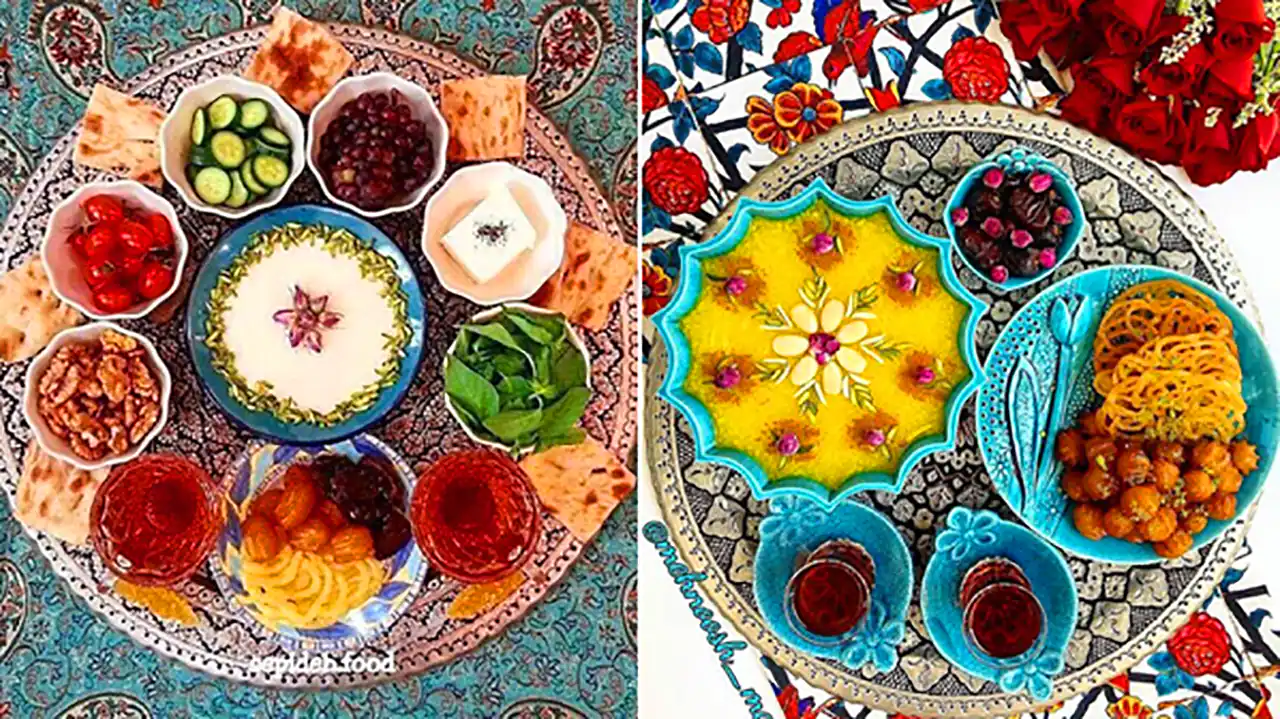 سفره افطاری ایرانی
